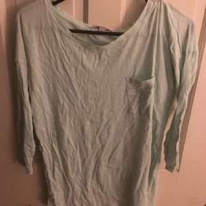 Light green long sleeve shirt